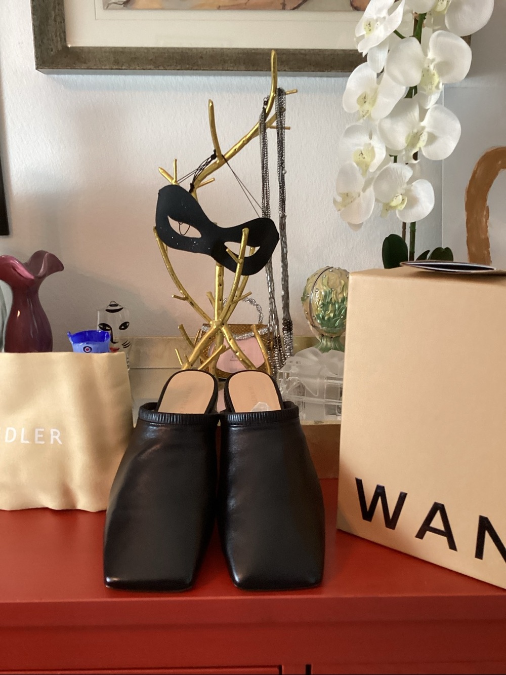 Wandler Lola Leather Mules - Picture 2 of 9